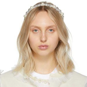 BNIB Simone Rocha 'Daisy hairband' w/ faux pearls